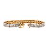 Image 3 : 8.22 ctw Fancy Light Brown and White Diamond Bracelet - 14KT Rose Gold