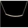 Image 1 : 14KT Yellow Gold 0.84 ctw Diamond Necklace