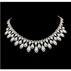 31.04 ctw Diamond Necklace - 18KT White Gold