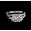 Image 2 : 1.21 ctw Diamond Ring - 14KT White Gold