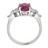 Image 3 : 2.98 ctw Ruby and Diamond Ring - 18KT White and Yellow Gold