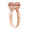 Image 2 : 2.35 ctw Morganite, Pink Sapphire and Diamond Ring - 10KT Rose Gold