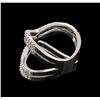 Image 3 : 14KT White Gold 0.71 ctw Diamond Ring