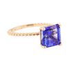 Image 1 : 4.28 ctw Tanzanite Ring - 14KT Rose Gold