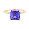 Image 2 : 4.28 ctw Tanzanite Ring - 14KT Rose Gold