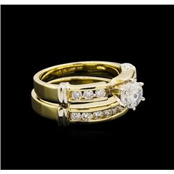 1.47 ctw Diamond Ring - 14KT Yellow and White Gold