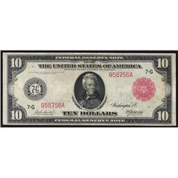 1914 $10 Federal Reserve Note Red Seal