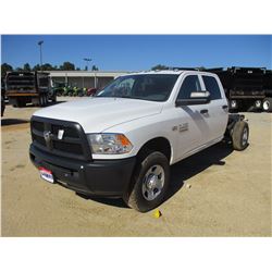 2018 DODGE RAM 3500 HD CAB & CHASSIS, VIN/SN:3C7WR9CJXJG206340 - 4X4, CREW CAB, 6.4 LITER HEMI GAS E