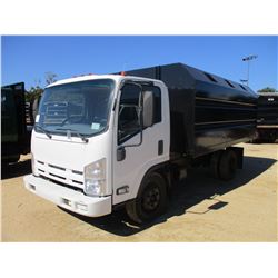 2008 ISUZU NQR CHIP TRUCK, VIN/SN:JALE5W16387301088 - S/A, DIESEL ENGINE, A/T, NEW 14' CHIP BODY, OD