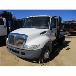 2007 INTERNATIONAL 4300 FLATBED DUMP TRUCK, VIN/SN:1HTMMAAM17H520834 - S/A, IHC DIESEL ENGINE, 6 SPE