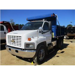 2007 CHEVROLET C7500 DUMP TRUCK, VIN/SN:1GBM7C1B27F424385 - S/A, GM DIESEL, 6 SPEED TRANS, 33,000# G
