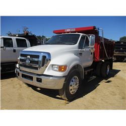 2007 FORD F750 DUMP, VIN/SN:3FRXF75P57V514099 - S/A, CAT C7 DIESEL ENGINE, 6 SPEED TRANS, GVW 33,000