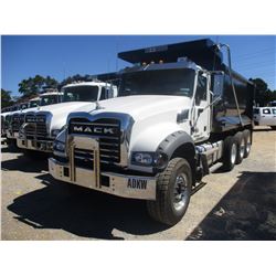 2018 MACK GU713 DUMP TRUCK, VIN/SN:1M2AX07C8JM037609 - TRI-AXLE, 455 HP MACK MP8 ENGINE, ALLISON A/T