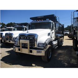 2018 MACK GU713 DUMP TRUCK, VIN/SN:1M2AX07C6JM037611 - TRI-AXLE, 455 HP MACK MP8 ENGINE, ALLISON A/T