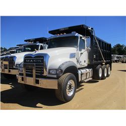 2017 MACK GU713 DUMP TRUCK, VIN/SN:1M2AX07C6HM036520 - TRI-AXLE, 455 HP MP8 MACK DIESEL ENGINE, MACK