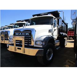 2017 MACK GU713 DUMP TRUCK, VIN/SN:1M2AX09C0HM033559 - T/A, 415 HP MACK MP8 ENGINE, ALLISON A/T, 44K