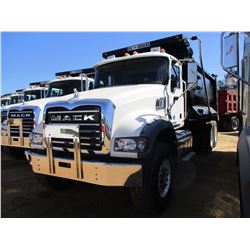 2017 MACK GU713 DUMP TRUCK, VIN/SN:1M2AX09C9HM033558 - T/A, 415 HP MACK MP8 ENGINE, ALLISON A/T, 44K