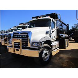 2017 MACK GU713 DUMP TRUCK, VIN/SN:1M2AX09C5HM033556 - T/A, 415 HP MACK MP8 ENGINE, ALLISON A/T, 44K
