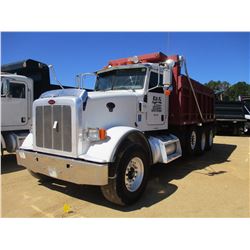2008 PETERBILT 367 DUMP TRUCK, VIN/SN:1NPTLBEX18N764615 - TRI-AXLE, CAT DIESEL ENGINE, 8LL TRANS, 46