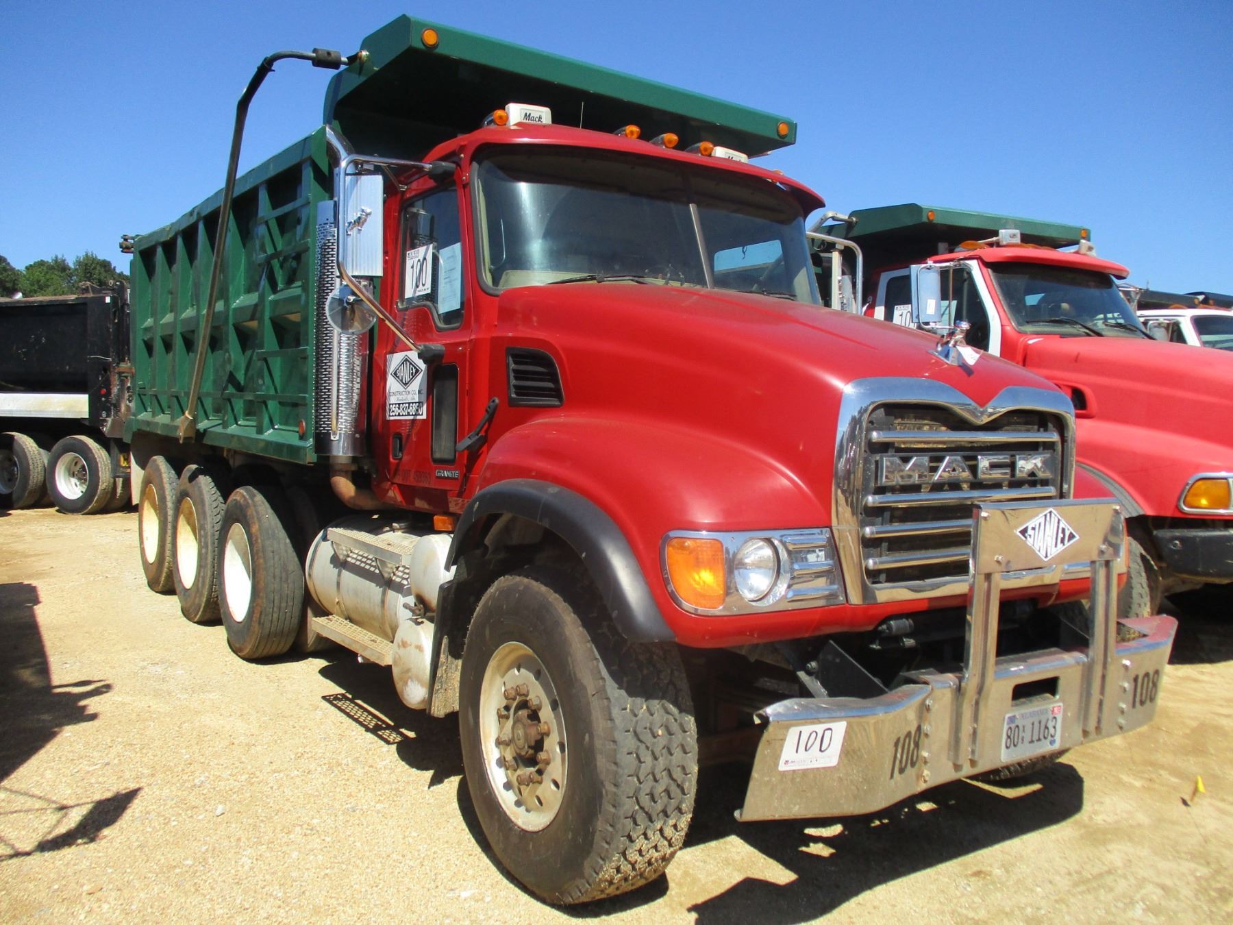 2004 MACK CV713 DUMP, VIN/SN1M2AG11C64M009200 TRIAXLE, MACK DIESEL