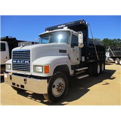 2004 MACK CH613 DUMP, VIN/SN:1M1AA18Y24N156776 - T/A, MACK AC-427 ENGINE, 8LL TRANS, 44K REARS, 12K 