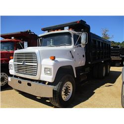 1997 FORD LT 9000 DUMP, VIN/SN:1FDZU90X8VVA16983 - T/A, 3406 CAT DIESEL ENGINE, 8LL TRANS, 46K REARS