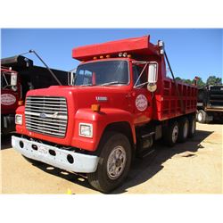 1994 FORD L8000 DUMP TRUCK, VIN/SN:1FDYU82E2RVA43233 - TRI-AXLE, FORD DIESEL ENGINE, 8LL TRANS, 16' 