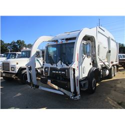 2018 MACK MRU613 GARBAGE TRUCK, VIN/SN:1M2AV04C1JM018152 - FRONT LOADER, T/A, 355HP MACK MP7 ENGINE,