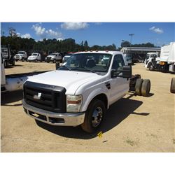 2009 FORD F350 CAB & CHASSIS, VIN/SN:1FDWF36R29EA00321 - POWER STROKE DIESEL ENGINE, A/T, ODOMETER R