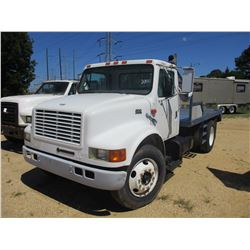 2000 INTERNATIONAL 4700 FLATBED, VIN/SN:1HTSCAAM7YH214653 - S/A, GVW 25,500 LB, IHC DIESEL ENGINE, A