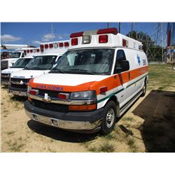 2009 CHEVROLET 3500 AMBULANCE, VIN/SN:1GBHG396491116319 - DURAMAX DIESEL ENGINE, A/T, ODOMETER READI