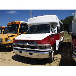 2009 CHEVROLET C4500 BUS, VIN/SN:1GBE4V1909F409330 - S/A, DURAMAX DIESEL ENGINE, A/T, 13 PASSENGER, 