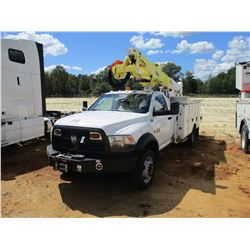 2012 RAM 5500 BUCKET TRUCK, VIN/SN:3C7WDNBL4CG296596 - 4X4, CUMMINS DIESEL ENGINE, 6 SPEED TRANS, AL