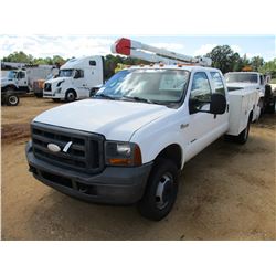 2006 FORD F350 SERVICE TRUCK, VIN/SN:1FDWW37P56EA01925 - CREW CAB, DIESEL ENGINE, A/T, KNAPHEIDE SER
