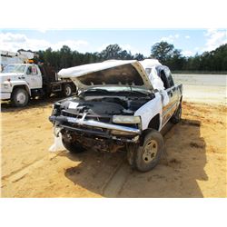 2001 CHEVROLET 1500 PICK UP, VIN/SN:1GCEK19T81Z162622 - 4X4, EXTENDED CAB, GAS ENGINE, A/T (DOES NOT