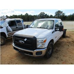 2011 FORD F350 CAB & CHASSIS, VIN/SN:1FT8W3AT1BEC51675 - CREW CAB, POWER STROKE DIESEL ENGINE, A/T, 
