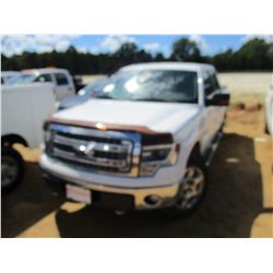 2014 FORD XLT PICKUP, VIN/SN:1FTFW1EF1EFC48077 - 4X4, CREW CAB, GAS ENGINE, A/T, (DOES NOT OPERATE)