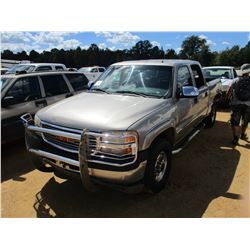 2001 GMC 2500HD PICKUP, VIN/SN:1GTHK23U01F192123 - 4X4, CREW CAB, V8 GAS ENGINE, A/T (BAD TRANSMISSI