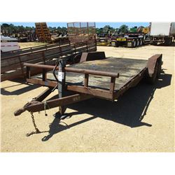 1994 TEXAS BRAGG UTILITY TRAILER, VIN/SN:17XFC1828R1944521 - T/A, 18' LENGTH, BUMPER PULL