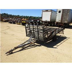 UTILITY TRAILER, - S/A, 10' LENGTH, TAILGATE, BUMPER PULL