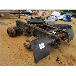 TRUCK FRAME W/FIFTH WHEEL, TWO AXLE, AIR BAGS, (A1)