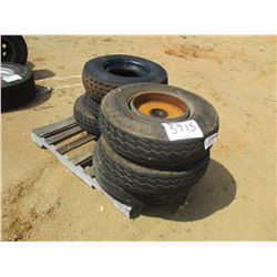 (6) MISC SIZE TIRES & RIMS (A2)