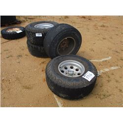 (4) LT315/75R16 TIRES & ALUM RIMS (A2)