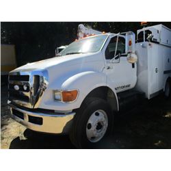 2008 FORD F750 MECHANICS TRUCK, VIN/SN:3FRWF75U58V660635 - S/A, CAT C7 DIESEL ENGINE, ALLISON A/T, C