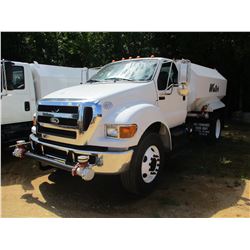2013 FORD F750 WATER TRUCK, VIN/SN:3FRWF7FCXDV763095 - S/A, CUMMINS DIESEL ENGINE, A/T, WATER TANK B