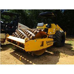 2008 SAKAI SV505T ROLLER, VIN/SN:50645 - VIBRATORY, 84" PADFOOT DRUM, CANOPY, METER READING 1,433 HO