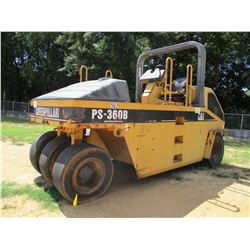 2001 CAT PS-360B ROLLER, VIN/SN:9LS00207 - PNEUMATIC, ROLL BAR, WATER SYSTEM, METER READING 3,269 HO