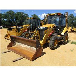 2012 CAT 420F LOADER BACKHOE, VIN/SN:SKR00628 - 4X4, COUPLER, BUCKET, FORKS, AUX HYD, CAB, AC, METER