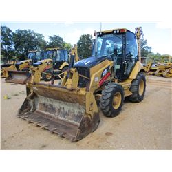 2008 CAT 420E LOADER BACKHOE, VIN/SN:HLS07224 - 4X4, E-STICK, MP BUCKET, FORKS, CAB, A/C, METER READ