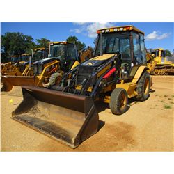 CAT 420D LOADER BACKHOE, VIN/SN:BLN02451 - E-STICK, COUPLER, BUCKET, CAB, A/C, METER READING 4,120 H